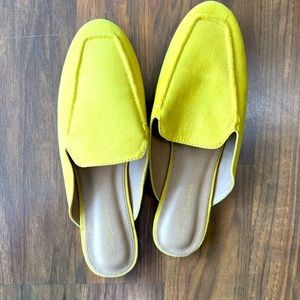 Yellow Mules Size 10 NEVER WORN